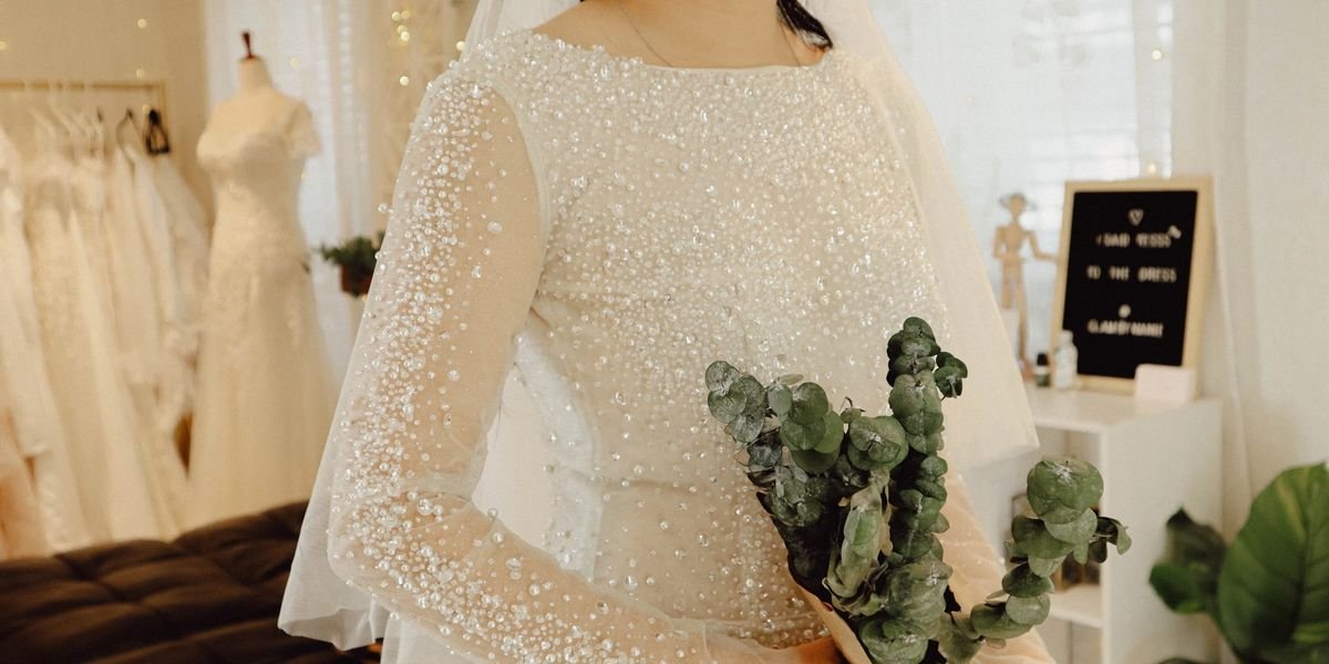 Wedding Dress Custom Bridal Gown Asian Bride Bridal shop in Houston Texas Korean style Aline dress